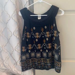 Anthropology Patterned Top